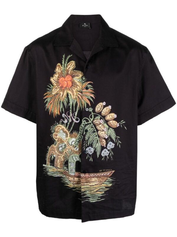 ETRO graphic-print cotton shirt