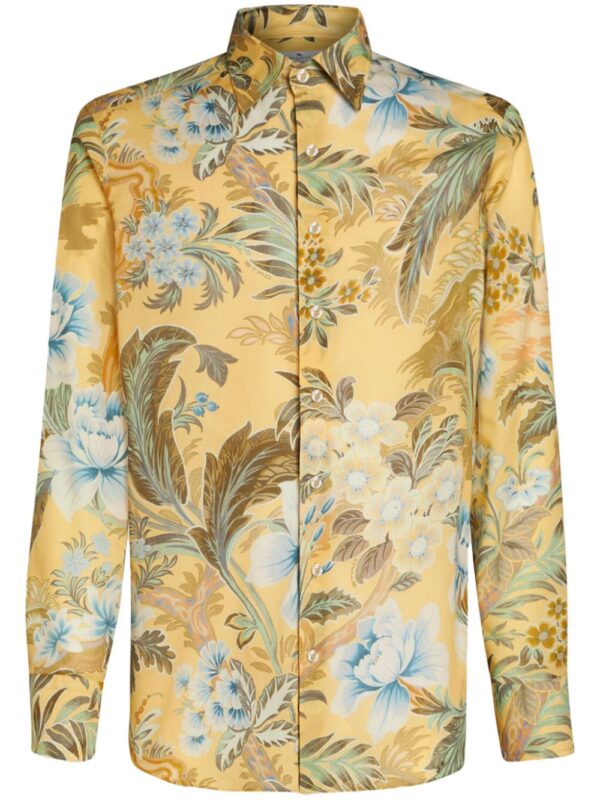 ETRO floral-print cotton shirt